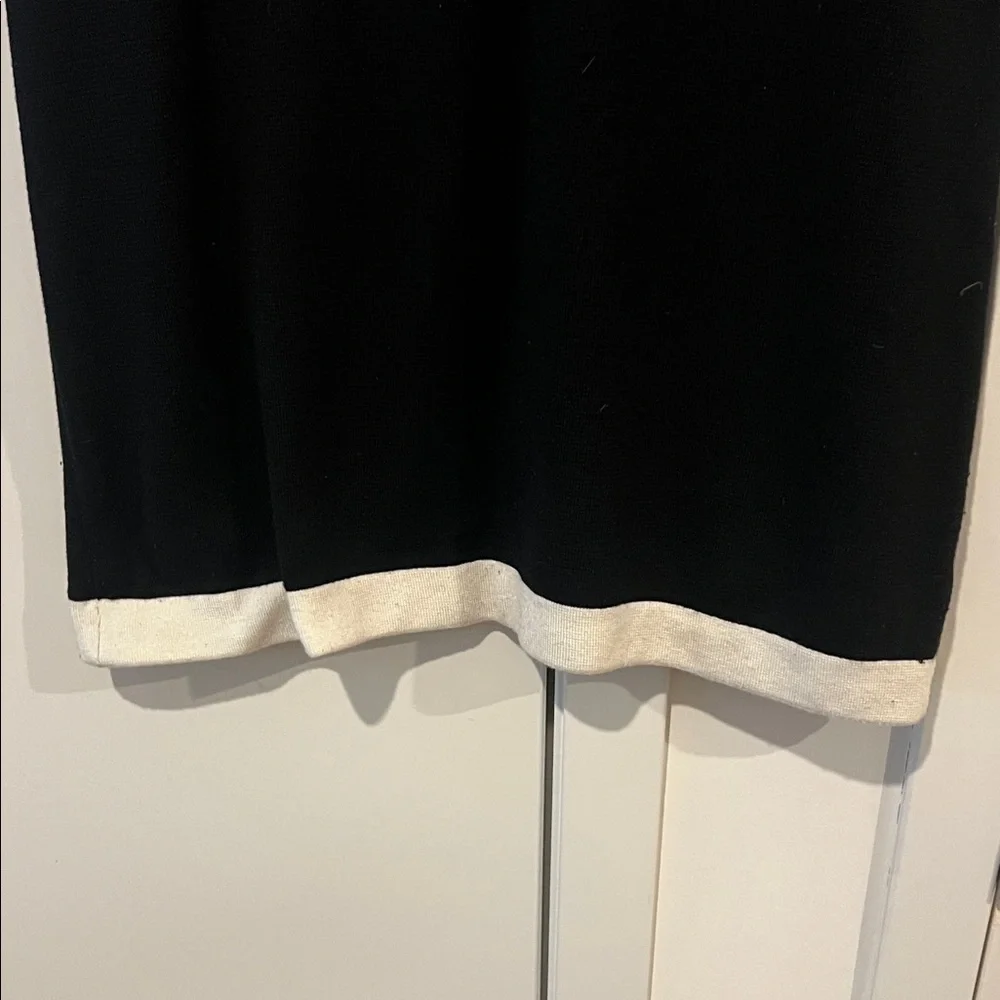 Black and White Short Sleeve Dress - Picture 4 of 4